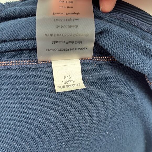 Title Nine Women’s Gidget 2.0 Navy Multi Stripes Short Sleeve Knit Dress Size S - Picture 9 of 12